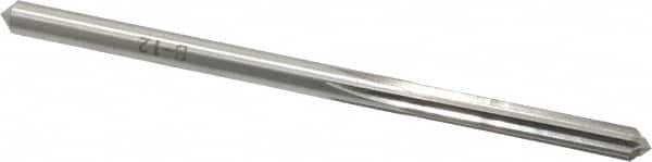 Made in USA - #16 High Speed Steel 6 Flute Chucking Reamer - Straight Flute, 0.177" Straight Shank, 1-1/8" Flute Length, 3-3/8" OAL - Exact Tooling