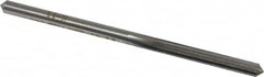Made in USA - #20 High Speed Steel 6 Flute Chucking Reamer - Straight Flute, 0.161" Straight Shank, 1-1/8" Flute Length, 3-1/4" OAL - Exact Tooling