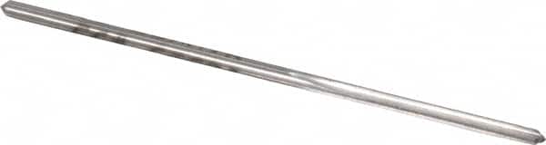 Made in USA - #53 High Speed Steel 4 Flute Chucking Reamer - Straight Flute, 0.0595" Straight Shank, 1/2" Flute Length, 1-7/8" OAL - Exact Tooling