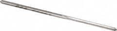 Made in USA - #53 High Speed Steel 4 Flute Chucking Reamer - Straight Flute, 0.0595" Straight Shank, 1/2" Flute Length, 1-7/8" OAL - Exact Tooling