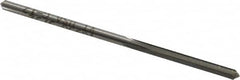 Made in USA - 3/32" High Speed Steel 4 Flute Chucking Reamer - Straight Flute, 3/32" Straight Shank, 3/4" Flute Length, 2-1/4" OAL - Exact Tooling