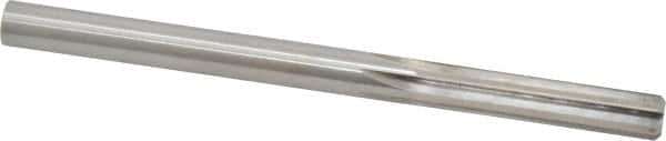 Made in USA - 21/64" High Speed Steel 6 Flute Chucking Reamer - Straight Flute, 21/64" Straight Shank, 1-1/2" Flute Length, 4-5/8" OAL - Exact Tooling