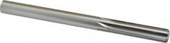 Made in USA - 7/16" High Speed Steel 6 Flute Chucking Reamer - Straight Flute, 7/16" Straight Shank, 1-3/4" Flute Length, 5-1/2" OAL - Exact Tooling