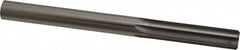Made in USA - 1/2" High Speed Steel 6 Flute Chucking Reamer - Straight Flute, 1/2" Straight Shank, 2" Flute Length, 6" OAL - Exact Tooling