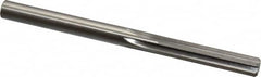 Made in USA - Letter T High Speed Steel 6 Flute Chucking Reamer - Straight Flute, 0.358" Straight Shank, 1-3/4" Flute Length, 4-7/8" OAL - Exact Tooling