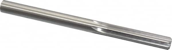Made in USA - Letter V High Speed Steel 6 Flute Chucking Reamer - Straight Flute, 0.377" Straight Shank, 1-3/4" Flute Length, 5" OAL - Exact Tooling