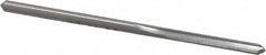 Made in USA - 1/8" High Speed Steel 4 Flute Chucking Reamer - Straight Flute, 1/8" Straight Shank, 1-7/8" Flute Length, 2-3/4" OAL - Exact Tooling
