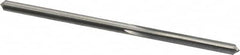 Made in USA - 1/8" High Speed Steel 4 Flute Chucking Reamer - Straight Flute, 1/8" Straight Shank, 7/8" Flute Length, 2-3/4" OAL - Exact Tooling