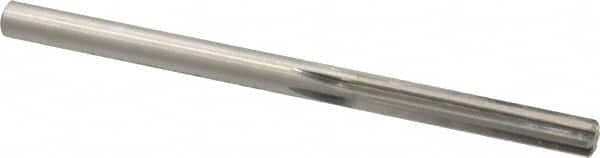 Made in USA - 1/4" High Speed Steel 6 Flute Chucking Reamer - Straight Flute, 1/4" Straight Shank, 1-1/2" Flute Length, 4" OAL - Exact Tooling