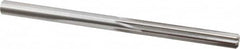 Made in USA - 1/4" High Speed Steel 6 Flute Chucking Reamer - Straight Flute, 1/4" Straight Shank, 1-1/2" Flute Length, 4" OAL - Exact Tooling