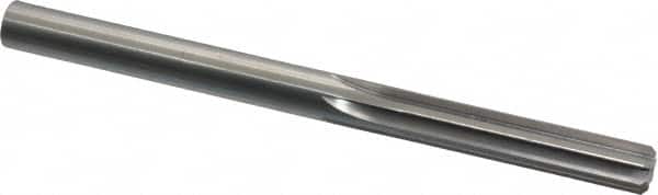 Made in USA - 0.373" High Speed Steel 6 Flute Chucking Reamer - Straight Flute, 0.373" Straight Shank, 1-3/4" Flute Length, 5" OAL - Exact Tooling