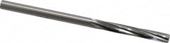 Made in USA - #8 High Speed Steel 6 Flute Chucking Reamer - Spiral Flute, 0.199" Straight Shank, 1-1/4" Flute Length, 3-5/8" OAL - Exact Tooling
