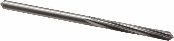 Made in USA - #17 High Speed Steel 6 Flute Chucking Reamer - Spiral Flute, 0.173" Straight Shank, 1-1/8" Flute Length, 3-3/8" OAL - Exact Tooling