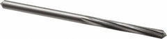 Made in USA - #17 High Speed Steel 6 Flute Chucking Reamer - Spiral Flute, 0.173" Straight Shank, 1-1/8" Flute Length, 3-3/8" OAL - Exact Tooling