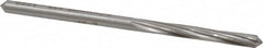 Made in USA - #19 High Speed Steel 6 Flute Chucking Reamer - Spiral Flute, 0.166" Straight Shank, 1-1/8" Flute Length, 3-1/4" OAL - Exact Tooling