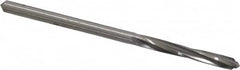 Made in USA - #23 High Speed Steel 4 Flute Chucking Reamer - Spiral Flute, 0.154" Straight Shank, 1" Flute Length, 3-1/8" OAL - Exact Tooling