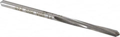 Made in USA - #28 High Speed Steel 4 Flute Chucking Reamer - Spiral Flute, 9/64" Straight Shank, 1" Flute Length, 2-7/8" OAL - Exact Tooling