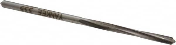 Made in USA - #35 High Speed Steel 4 Flute Chucking Reamer - Spiral Flute, 0.11" Straight Shank, 7/8" Flute Length, 2-5/8" OAL - Exact Tooling