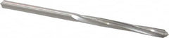 Made in USA - 9/64" High Speed Steel 4 Flute Chucking Reamer - Spiral Flute, 9/64" Straight Shank, 1" Flute Length, 2-7/8" OAL - Exact Tooling