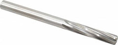 Made in USA - 27/64" High Speed Steel 6 Flute Chucking Reamer - Spiral Flute, 27/64" Straight Shank, 1-3/4" Flute Length, 5-3/8" OAL - Exact Tooling