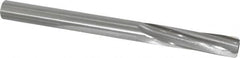 Made in USA - 1/2" High Speed Steel 6 Flute Chucking Reamer - Spiral Flute, 1/2" Straight Shank, 2" Flute Length, 6" OAL - Exact Tooling