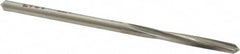 Made in USA - 1/8" High Speed Steel 4 Flute Chucking Reamer - Spiral Flute, 1/8" Straight Shank, 1-3/16" Flute Length, 2-5/8" OAL - Exact Tooling