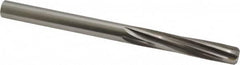 Made in USA - 0.373" High Speed Steel 6 Flute Dowel Pin Chucking Reamer - Exact Tooling