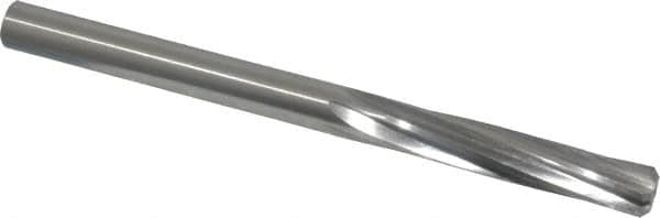 Made in USA - 3/8" High Speed Steel 6 Flute Chucking Reamer - Spiral Flute, 3/8" Straight Shank, 1-3/4" Flute Length, 5" OAL - Exact Tooling
