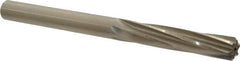 Made in USA - 0.4355" High Speed Steel 6 Flute Chucking Reamer - Spiral Flute, 0.4355" Straight Shank, 1-3/4" Flute Length, 5-1/2" OAL - Exact Tooling