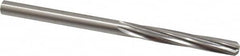 Made in USA - Letter D High Speed Steel 6 Flute Chucking Reamer - Spiral Flute, 0.246" Straight Shank, 1-1/2" Flute Length, 4" OAL - Exact Tooling