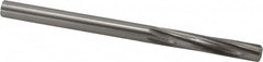 Made in USA - Letter M High Speed Steel 6 Flute Chucking Reamer - Spiral Flute, 0.295" Straight Shank, 1-1/2" Flute Length, 4-3/8" OAL - Exact Tooling