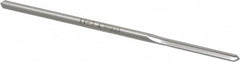 Made in USA - 5/32" Cobalt 4 Flute Chucking Reamer - Straight Flute, 0.151" Straight Shank, 1" Flute Length, 4" OAL - Exact Tooling
