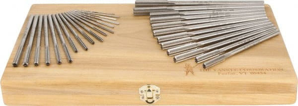 Made in USA - 1/8" to 1/2", Chucking Reamer Set - Straight Flute, Right Hand Cut, 29 Pieces - Exact Tooling