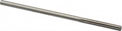 Made in USA - #7 Cobalt 6 Flute Chucking Reamer - Straight Flute, 0.1945" Straight Shank, 1-1/4" Flute Length, 5" OAL - Exact Tooling