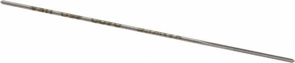 Made in USA - #60 Cobalt 4 Flute Chucking Reamer - Straight Flute, 0.039" Straight Shank, 1/2" Flute Length, 2-1/2" OAL - Exact Tooling