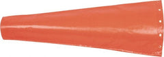 NMC - Vinyl Coated Fabric Wind Sock - 10 Inch Inlet Diameter, 36 Inch Long, Orange - Exact Tooling