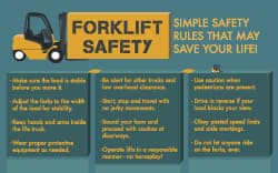 NMC - 24" Wide x 18" High Laminated Paper Forklift Operating Information Poster - 0.01" Thick, English - Exact Tooling