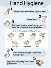 NMC - 18" Wide x 24" High Laminated Paper Hand Hygiene Information Poster - 0.01" Thick, English - Exact Tooling