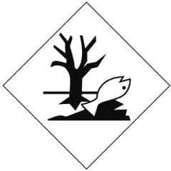 NMC - Shipping Label - Legend: Blank - No Legend, Black & White, 4" Long x 4" High, Sign Muscle Finish - Exact Tooling