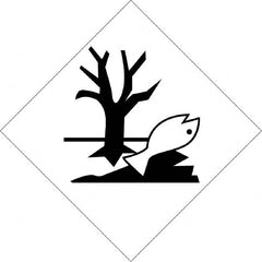 NMC - 10-3/4" Wide x 10-3/4" High, Rigid Plastic Placard - Black on White, UV Resistant, Chemical Resistant, Graffiti Proof - Exact Tooling