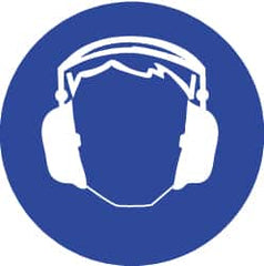 NMC - ISO Label - White & Blue, 2" Long x 2" High, Sign Muscle Finish - Exact Tooling