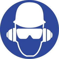 NMC - ISO Label - White & Blue, 2" Long x 2" High, Sign Muscle Finish - Exact Tooling