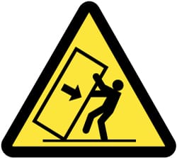 NMC - ISO Label - Black & Yellow, 2" Long x 2" High, Sign Muscle Finish - Exact Tooling