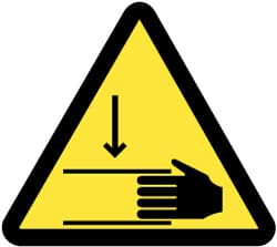 NMC - ISO Label - Black & Yellow, 2" Long x 2" High, Sign Muscle Finish - Exact Tooling