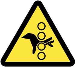 NMC - ISO Label - Black & Yellow, 2" Long x 2" High, Sign Muscle Finish - Exact Tooling