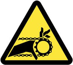 NMC - ISO Label - Black & Yellow, 4" Long x 4" High, Sign Muscle Finish - Exact Tooling