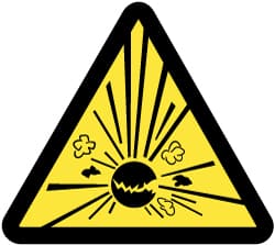 NMC - ISO Label - Black & Yellow, 2" Long x 2" High, Sign Muscle Finish - Exact Tooling