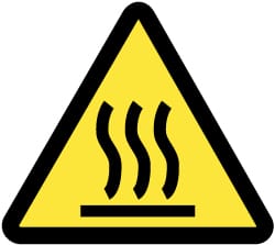 NMC - ISO Label - Black & Yellow, 2" Long x 2" High, Sign Muscle Finish - Exact Tooling