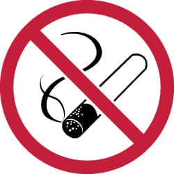 NMC - ISO Label - Black, Red & White, 4" Long x 4" High, Sign Muscle Finish - Exact Tooling