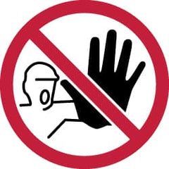 NMC - ISO Label - Black, Red & White, 4" Long x 4" High, Sign Muscle Finish - Exact Tooling